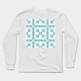 Mediterranean Tile Pattern Long Sleeve T-Shirt